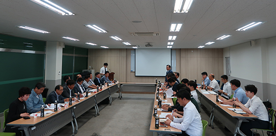 지난 9일 아산원예농협APC 2층 회의실에서 조생종 배 대미수출협의회가 열렸다.