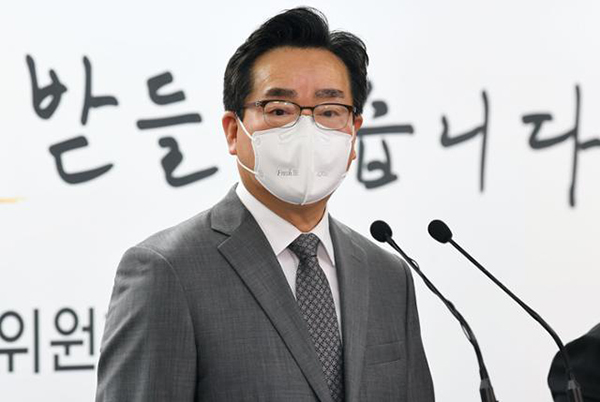 지난 14일 정황근 농림축산식품부 장관 후보자는 서울 종로구 통의동 대통령직인수위원회 사무실에서 기자회견을 개최했다.