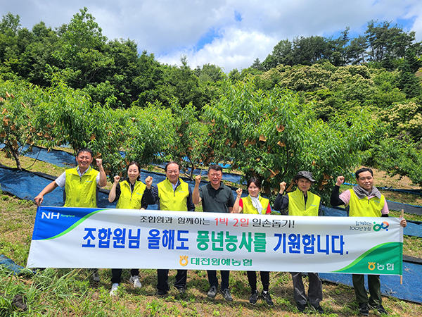 대전원협은 ‘조합원과 함께하는 1박2일 일손돕기’를 2020년에 이어 2년 만에 재개해 지난 5월부터 6월말까지 조합 전직원이 농가 일손돕기를 실시한다.