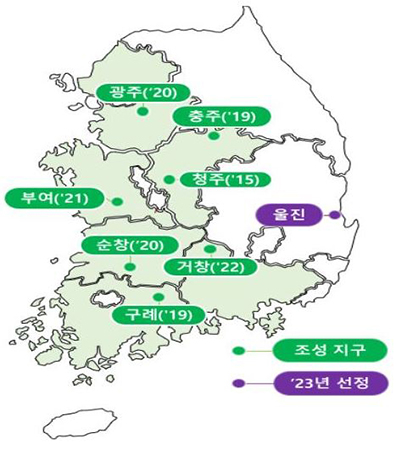 조성 현황 및 2023 신규사업지