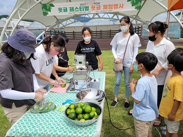 지난해 풋귤 페스티벌 체험행사 모습