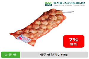 농산물 온라인도매시장 4호 특화상품(제주 햇양파)