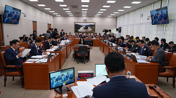 지난 7일 농림축산식품부 국정감사장 모습.