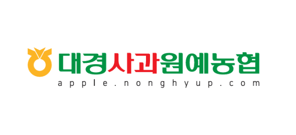 명칭 변경에 따라 새롭게 적용된 대경사과원예농협 CI